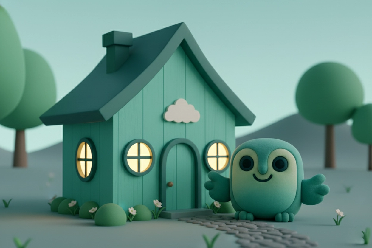 Wise de NettoWise uil voor zijn huisje